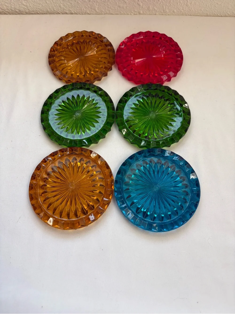 (6) Vintage MCM coasters
